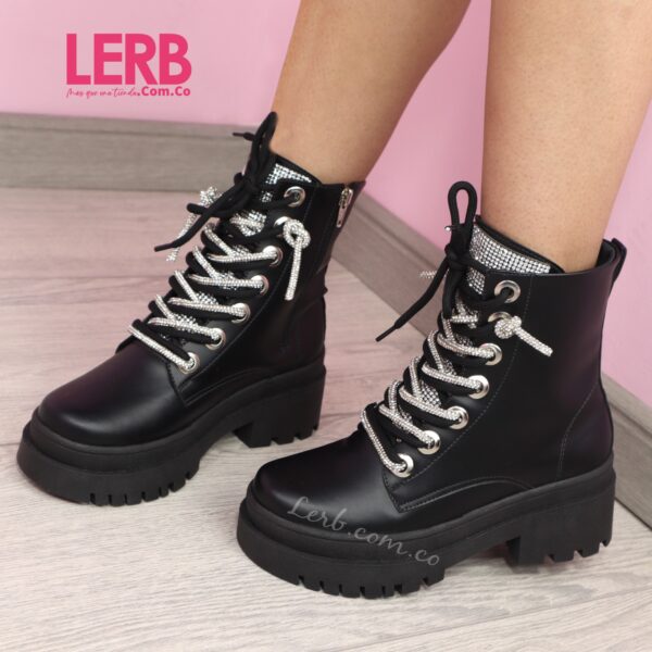 BOTINES SASHA MATE NEGRO - Imagen 2