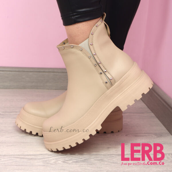 BOTINES AMY BEIGE - Imagen 2
