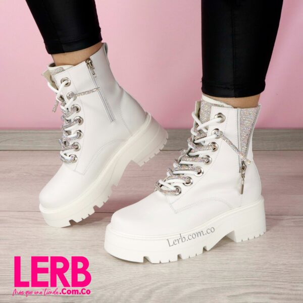 BOTINES SASHA BLANCO FAST - Imagen 2