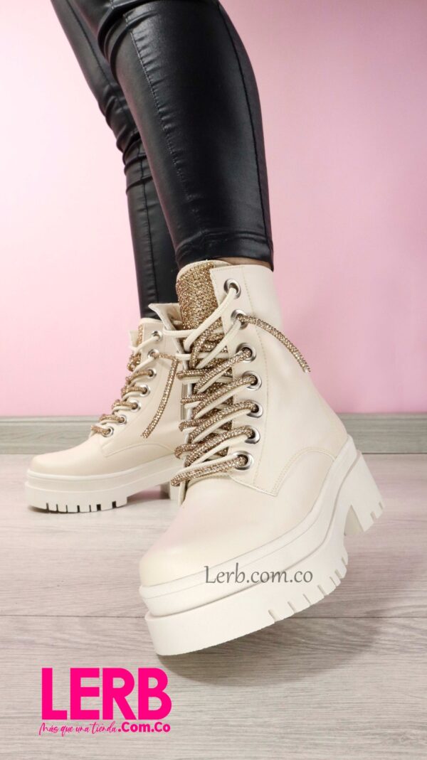 BOTINES SASHA BEIGE - Imagen 2
