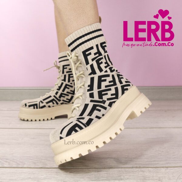 BOTINES LAURENT BEIGE - Imagen 2