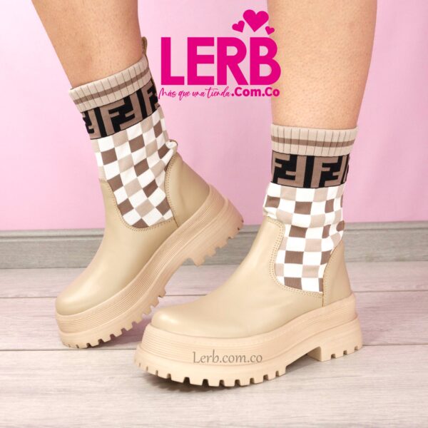 BOTINES SALLY BEIGE - Imagen 2