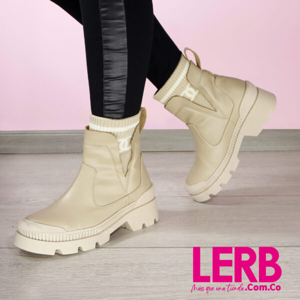 BOTINES ONIL BEIGE - Imagen 4