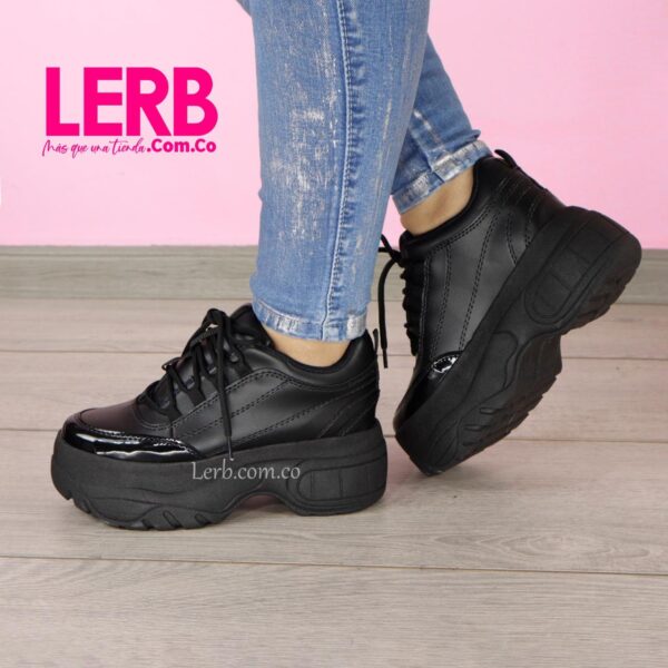 TENIS MONSTER NEGRO CHAROL - Imagen 2
