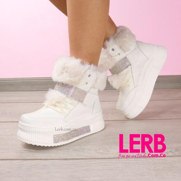 TENI BOTA SHINE BLANCO