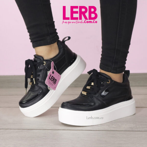 TENIS ASHLEY NEGRO - Imagen 3