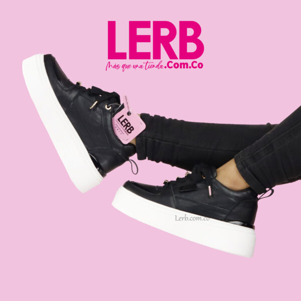 TENIS ASHLEY NEGRO - Imagen 2