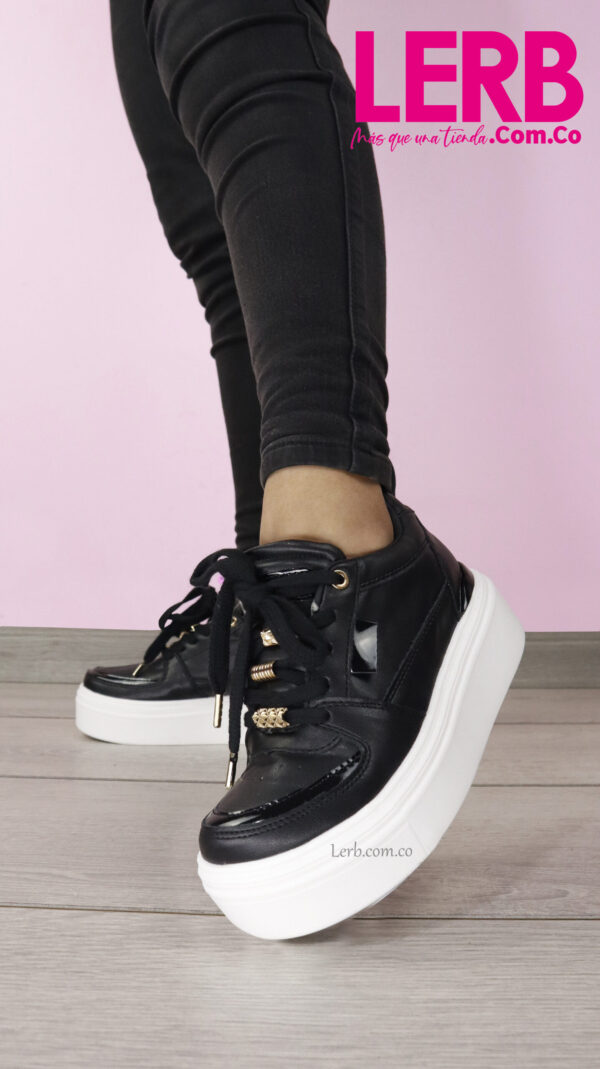 TENIS ASHLEY NEGRO - Imagen 4