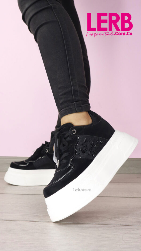 TENIS PERLA NEGRO - Imagen 4