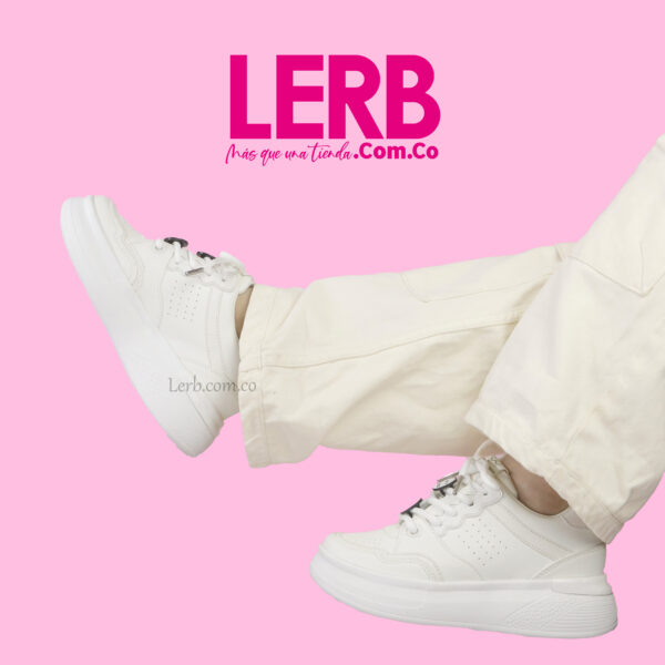 TENIS SMILEY BLANCO - Imagen 2