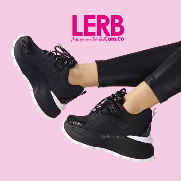 TENIS TRENDY NEGROS - Imagen 2