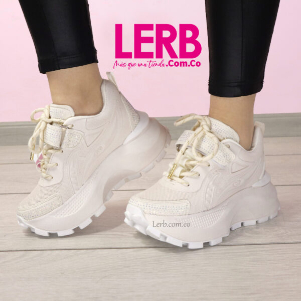 TENIS TRENDY BEIGE - Imagen 2