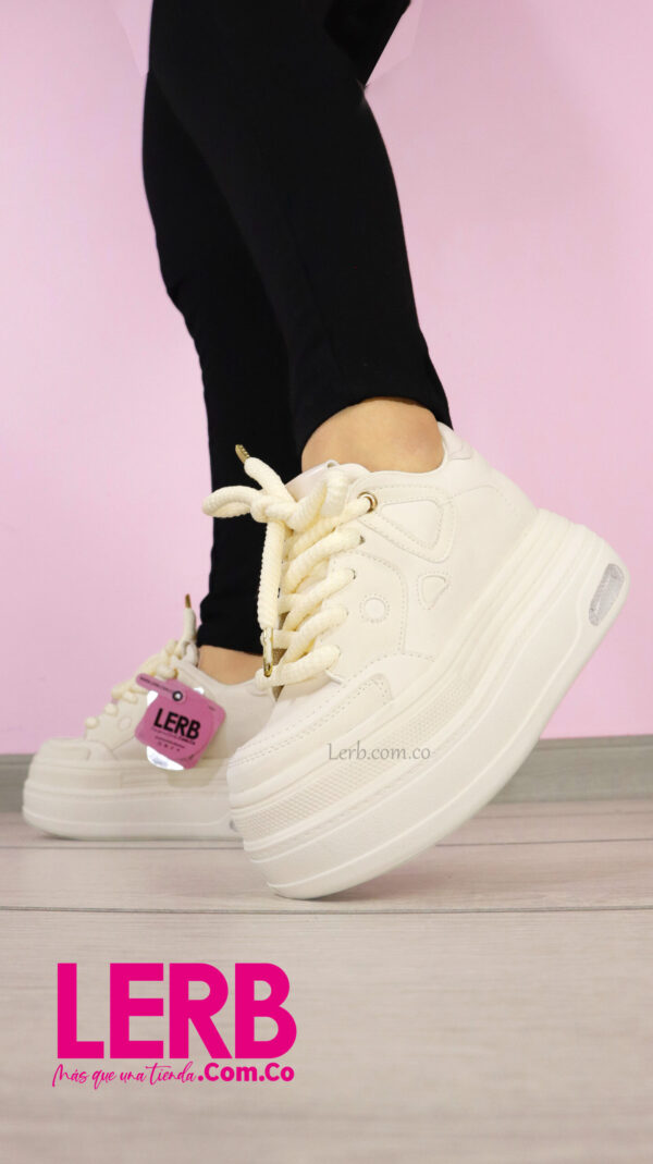TENIS LAIA CREMA - Imagen 4