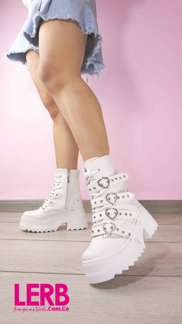 BOTINES OLIVIA BLANCO - Imagen 3