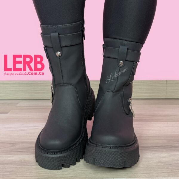 BOTINES LORA NEGRO - Imagen 4