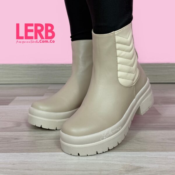 BOTINES DARLING BEIGE - Imagen 4
