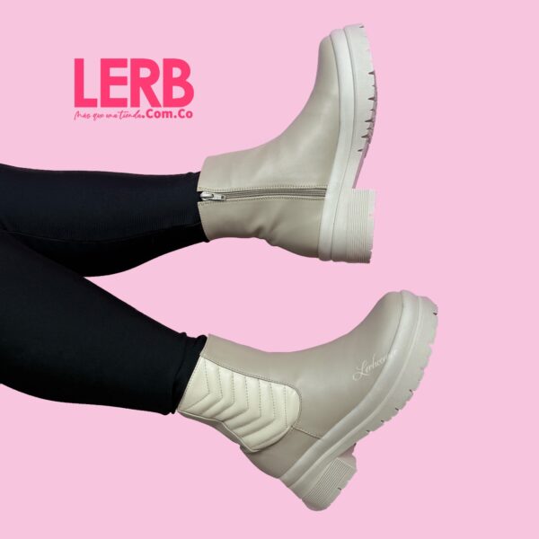 BOTINES DARLING BEIGE - Imagen 3