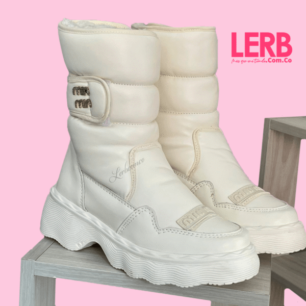 BOTINES MIU ROB BLANCA - Imagen 2