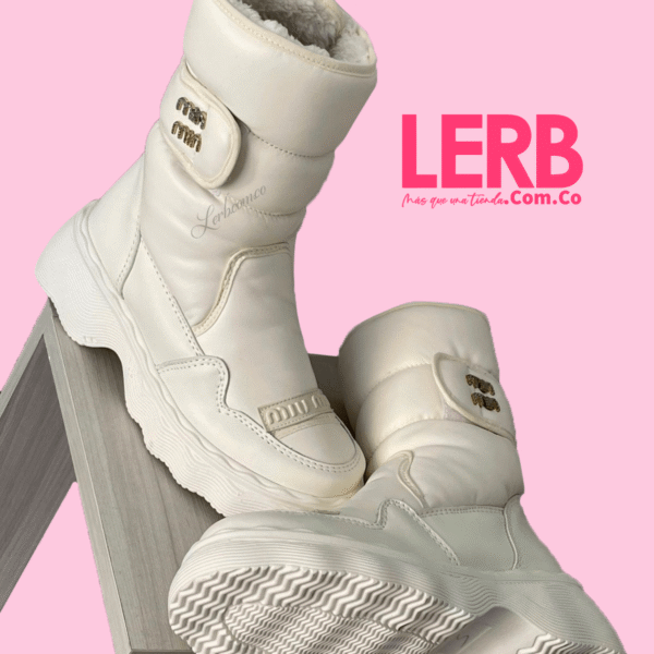 BOTINES MIU ROB BLANCA