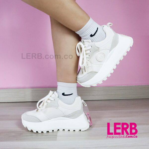 TENIS COMPAS CREMA - Imagen 2