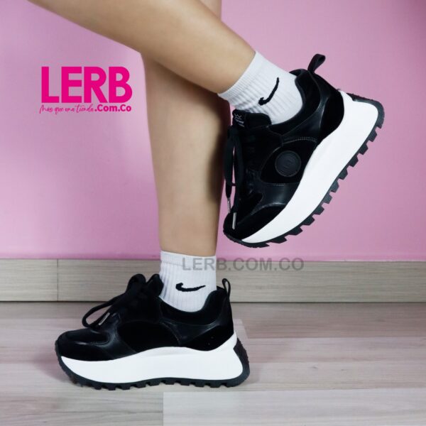 TENIS COMPAS NEGRO X BLANCO - Imagen 2