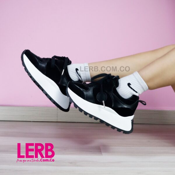 TENIS COMPAS NEGRO X BLANCO - Imagen 3