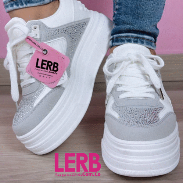 TENIS GREY  BLANCO X GRIS