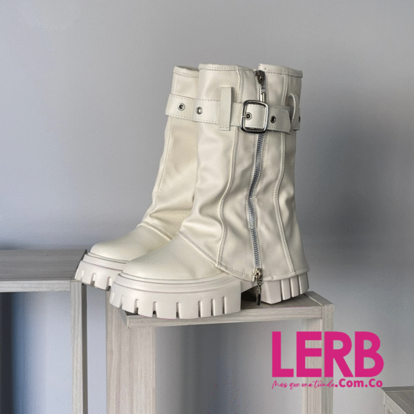 BOTINES ROCK MARFIL