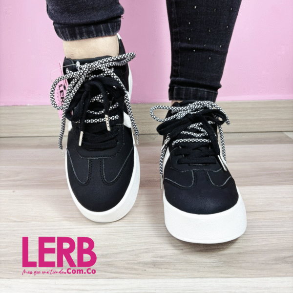 TENIS EDÉN BLANCO X NEGRO - Imagen 2
