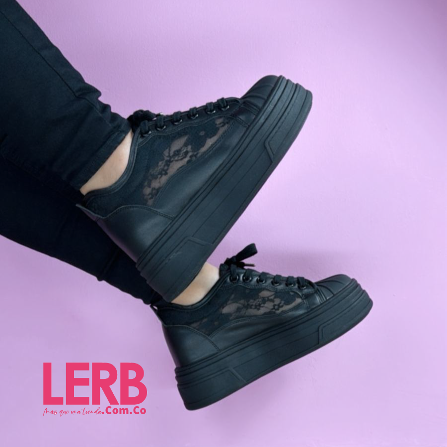 TENIS TENDER NEGRO - Imagen 2