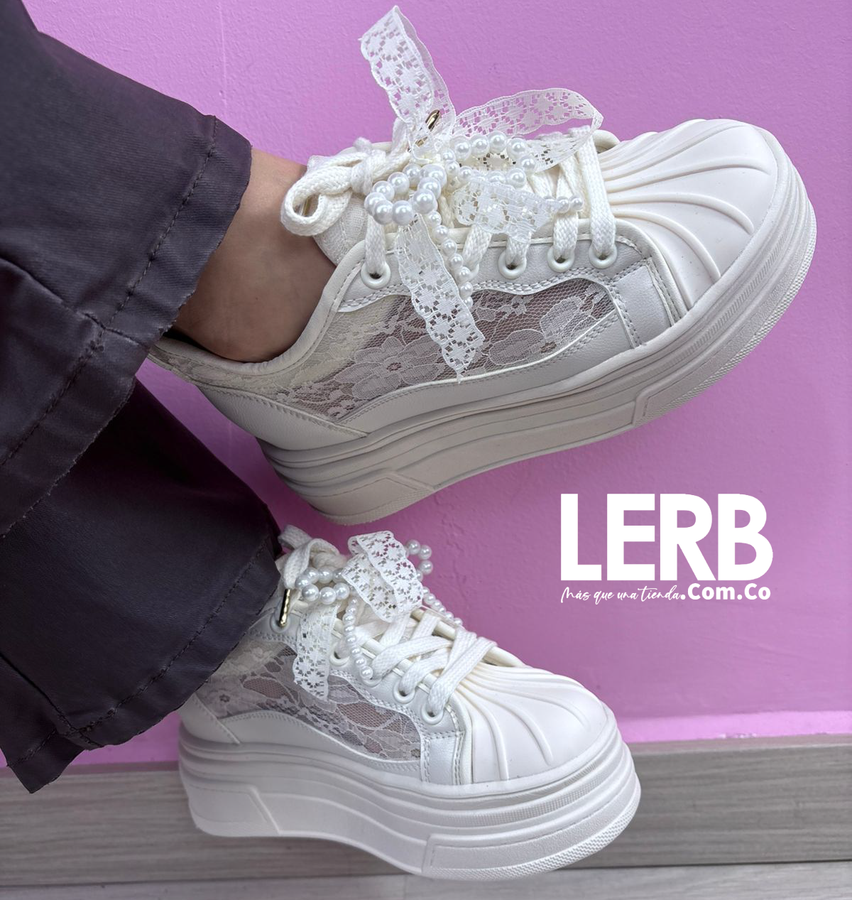 TENIS TENDER COQUETTE CREMA - Imagen 2