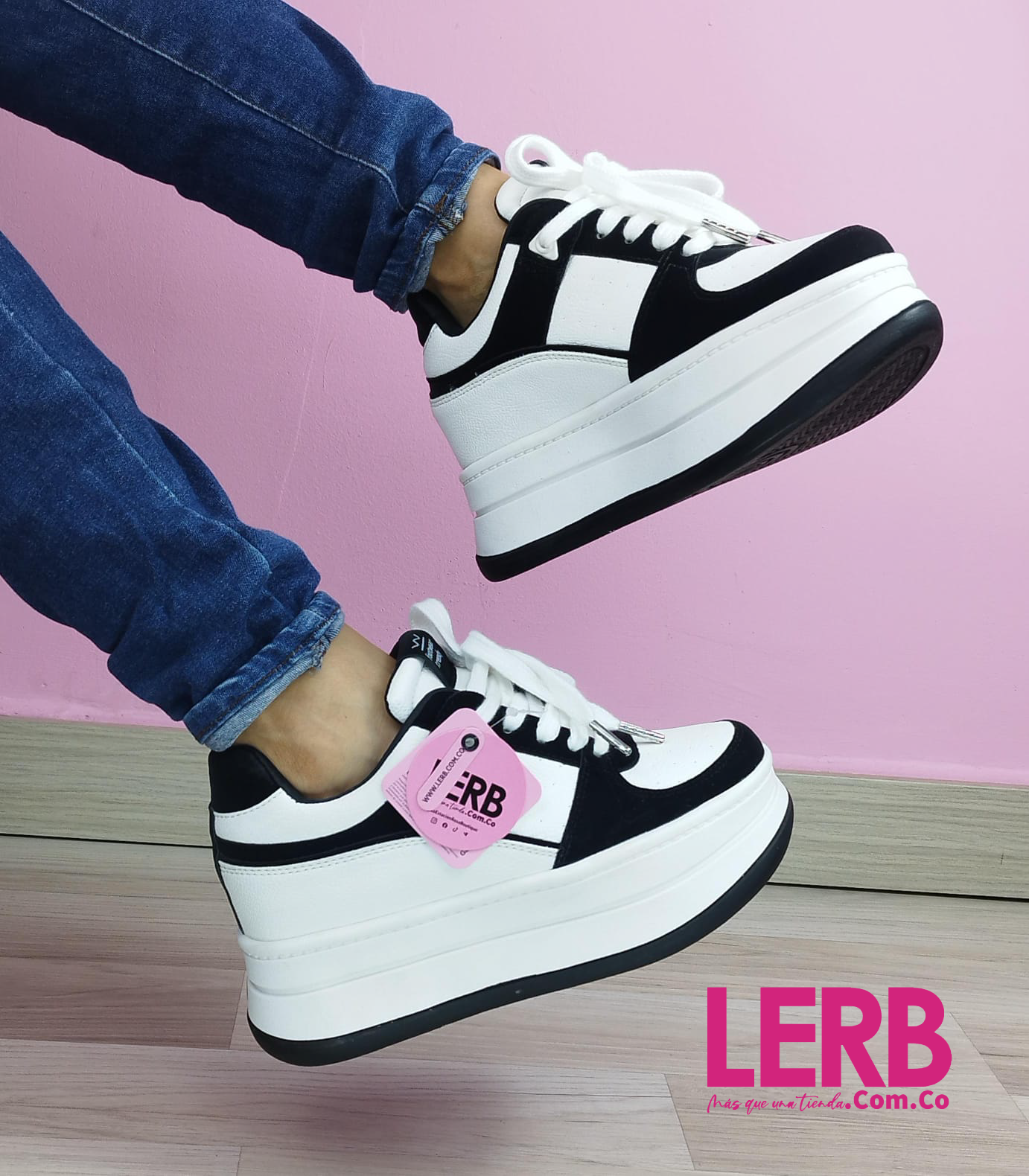 TENIS NASH LITE BLANCO Y NEGRO - Imagen 4