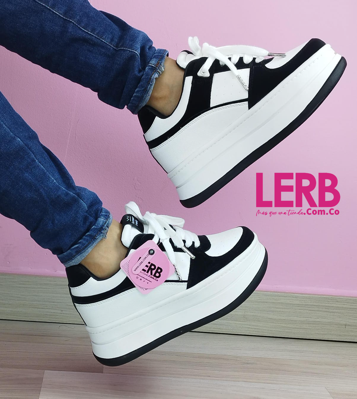 TENIS NASH LITE BLANCO Y NEGRO - Imagen 2