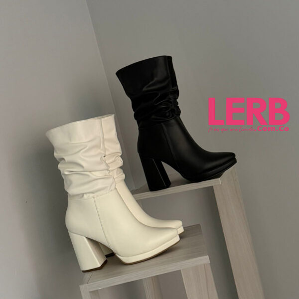 BOTINES VERONA NEGRO Y CREMA