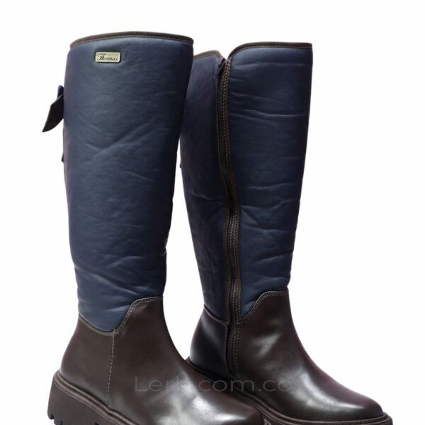 BOTAS RANGEL AZUL CON CAFE
