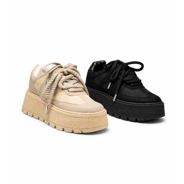 TENIS ESSENCE AMARETTO Y NEGRO