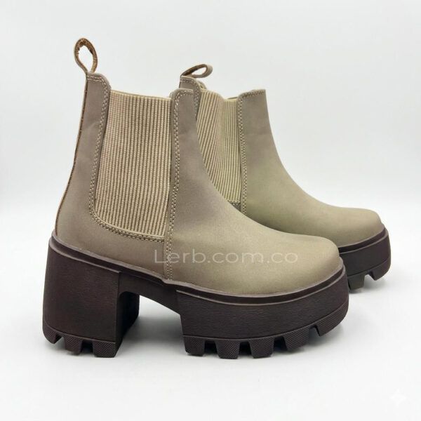 BOTINES ALMA BEIGE TAUPE
